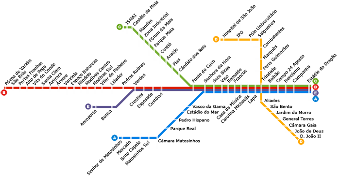 Metro Porto Map
